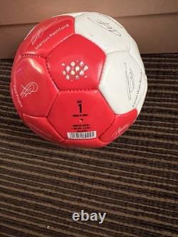 Manchester United Pre-Printed Signed Football Size 1 Red/White De Gea Maguire