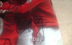 Manchester United Ronaldo, Rooney, Tevez -Signed Photo 8 x 12