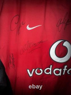 Manchester United Ronaldo Signed 2003 Shirt Nike Squad CR7 Sir Alex Ferguson