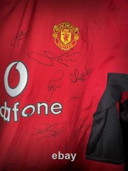 Manchester United Ronaldo Signed 2003 Shirt Nike Squad CR7 Sir Alex Ferguson