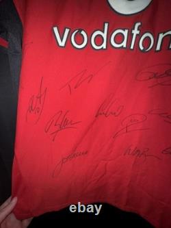 Manchester United Ronaldo Signed 2003 Shirt Nike Squad CR7 Sir Alex Ferguson