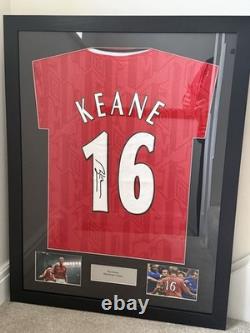 Manchester United Roy Keane Framed Shirt With Signature No COA