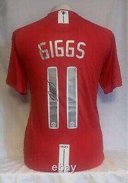 Manchester United -Ryan Giggs Hand Signed Football Shirt Number 11 £150