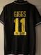 Manchester United Ryan Giggs Signed Black Kung FU Shirt 1995 Retro Shirt