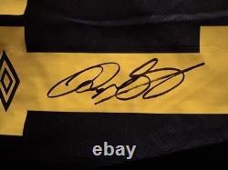 Manchester United Ryan Giggs Signed Black Kung FU Shirt 1995 Retro Shirt