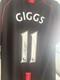 Manchester United Ryan Giggs Signed Football Shirt Black Nike with Certificate