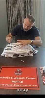 Manchester United Ryan Giggs Signed White Away Shirt 1998/2000 Retro Shirt