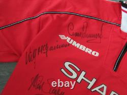 Manchester United Sharp Multi Hand Signed by 11 Players Football Shirt XL