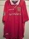 Manchester United Sheringham Treble Signed Football Shirt with COA /56209