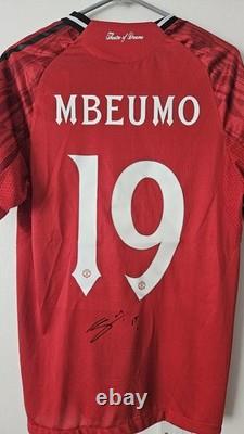 Manchester United Shirt Hand Signed By Bryan Mbeumo