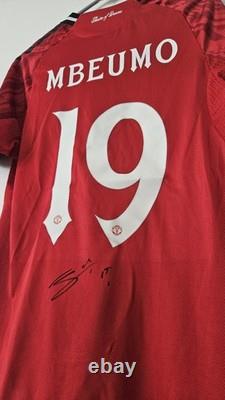 Manchester United Shirt Hand Signed By Bryan Mbeumo