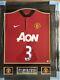 Manchester United Shirt Hand Signed By Patrice Evra Framed & Certified COA Inc