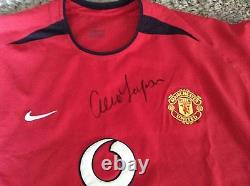 Manchester United Shirt SIGNED by SIR ALEX FERGUSON Man Utd