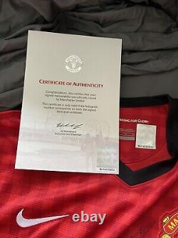 Manchester United Shirt Signed 12/13 Official Club COA Fergie Rooney Giggs +more
