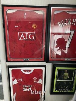 Manchester United Shirt Signed And Framed 07/08