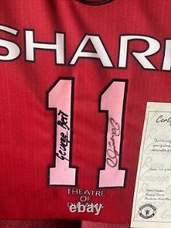 Manchester United Shirt Signed By Ryan Giggs And George Best. Limited 164 Of 400