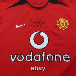 Manchester United Shirt Small Red Home Kit 2002 2003 Nike Jersey Signed Rooney