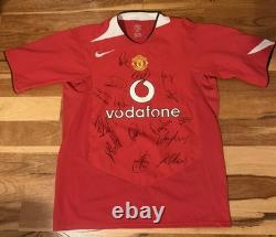 Manchester United Signed 03/04 Home Shirt Including Ronaldo Rio Rooney giggs Manchester United Signed 03/04 Home Shirt Including Ronaldo Rio Rooney giggs