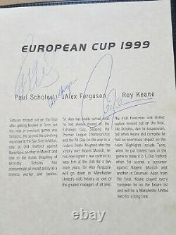 Manchester United Signed 1999 European Cup Winning Folder Rare
