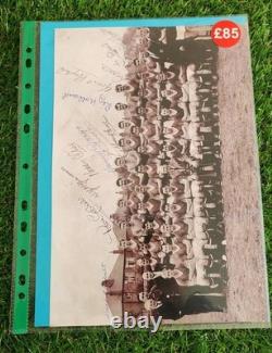 Manchester United Signed C1959 Players x 14 In A4 Sleeve. See Images COA
