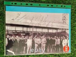 Manchester United Signed C1960 Players x 12 In A4 Sleeve. See Images COA