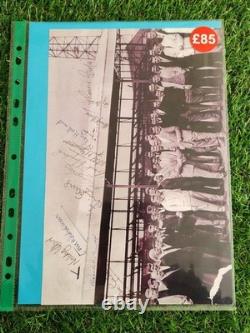 Manchester United Signed C1960 Players x 12 In A4 Sleeve. See Images COA