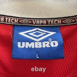 Manchester United Signed CL Home Football Shirt 1997/00 Adults Large Umbro B818