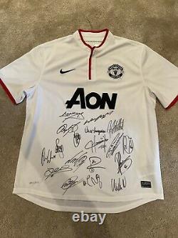 Manchester United Signed Champions 2013 Away Shirt Offical Club