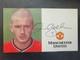 Manchester United Signed David Beckham Club Card 2000/2002