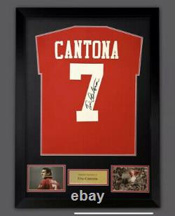 Manchester United Signed Eric Cantona Shirt 5 Only LeftSUPERB ITEM @ Only £225