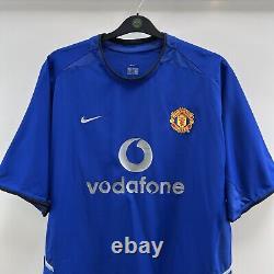 Manchester United Signed Ferdinand 6 Third Football Shirt 2002/03 (XL) Nike H177