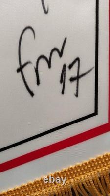Manchester United Signed Football Pennant. United Hologram Authenticity No 38546