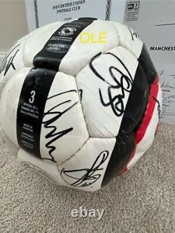 Manchester United Signed Football Ronaldo, Rooney, Nistelrooy, Ferguson Club COA