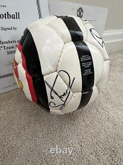 Manchester United Signed Football Ronaldo, Rooney, Nistelrooy, Ferguson Club COA