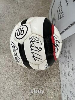 Manchester United Signed Football Ronaldo, Rooney, Nistelrooy, Ferguson Club COA