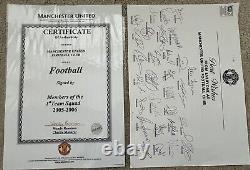 Manchester United Signed Football Ronaldo, Rooney, Nistelrooy, Ferguson Club COA