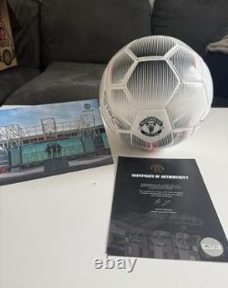 Manchester United Signed Football With Certificate