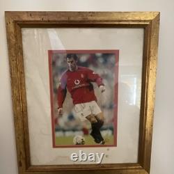 Manchester United Signed Framed Football Photo Print COA Hologram
