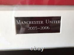 Manchester United Signed & Framed Home Shirt 2005/06 Giggs, Ronaldo, Rio & Coa