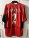 Manchester United Signed Gary Neville Shirt 2002 XL