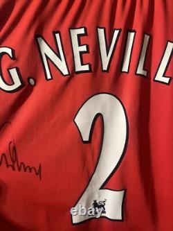 Manchester United Signed Gary Neville Shirt 2002 XL