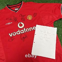 Manchester United Signed Home Football Shirt 2000/02 Adults XL Umbro B244