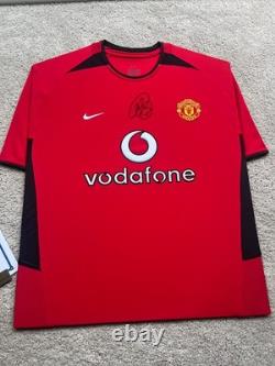 Manchester United Signed Ole Gunnar Solskjær shirt