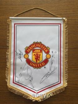 Manchester United Signed Pennant Official