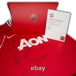 Manchester United Signed Shirt 2011/12 Squad Home Man Utd Large Club Issued COA