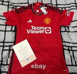 Manchester United Signed Shirt Eriksen with COA Genuine Signature