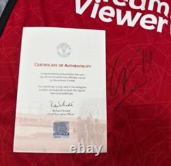 Manchester United Signed Shirt Eriksen with COA Genuine Signature