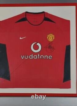 Manchester United Signed Shirt Framed Ruud Van Nistelrooy Autograph 2003