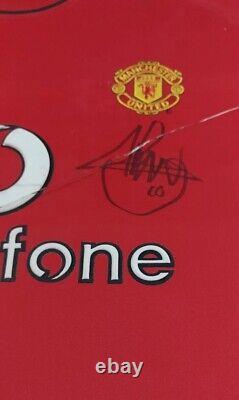 Manchester United Signed Shirt Framed Ruud Van Nistelrooy Autograph 2003