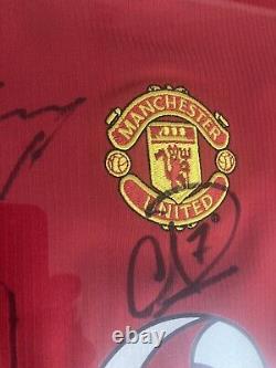 Manchester United Signed Shirt Ronaldo, Rooney, Ferdinand, RVN (with photo proof)